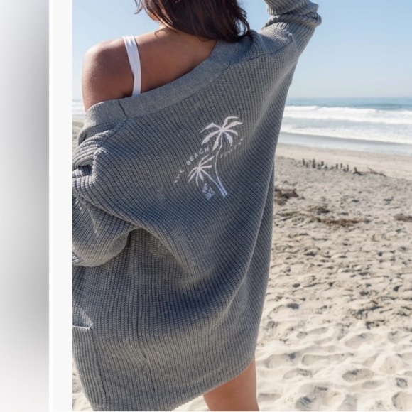 THE BEACH PEOPLE - THE TWIN PALMS CARDIGAN - SINGLE XS / Small - Picture 3 of 9